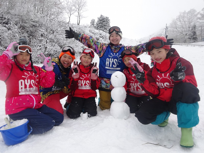 【終了】W-4　はじめての雪遊び＆スキーキャンプA（1月連休）